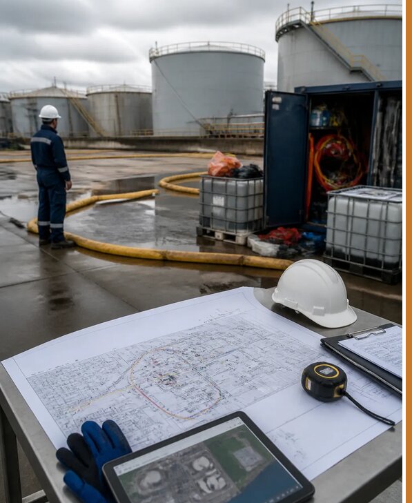 Разработка плана ликвидации разливов нефти в Угличе